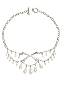 PLUNDERED NECKLACE SILVER